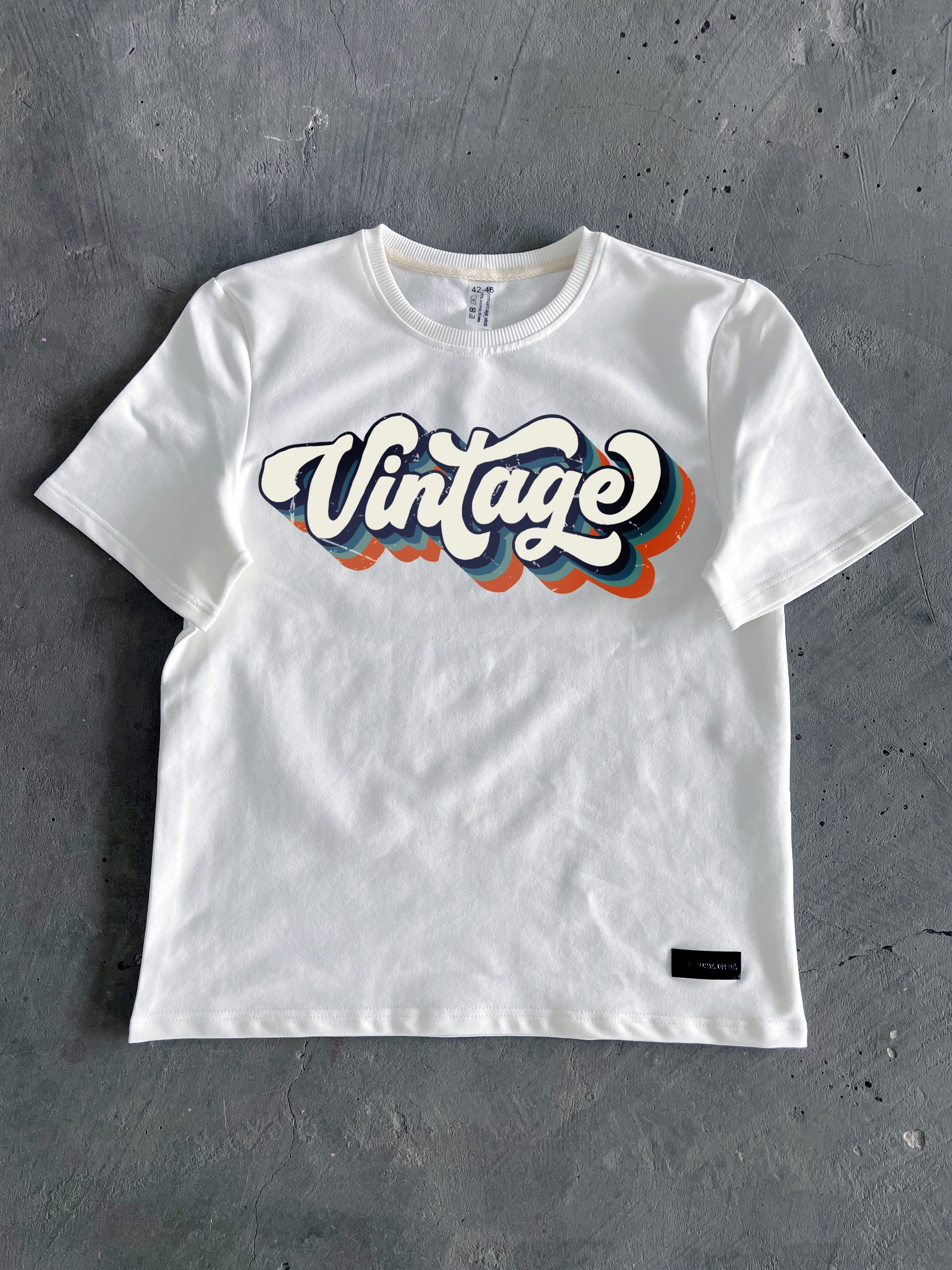 Футболка молочная VINTAGE